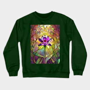 Stained Glass Lily Crewneck Sweatshirt